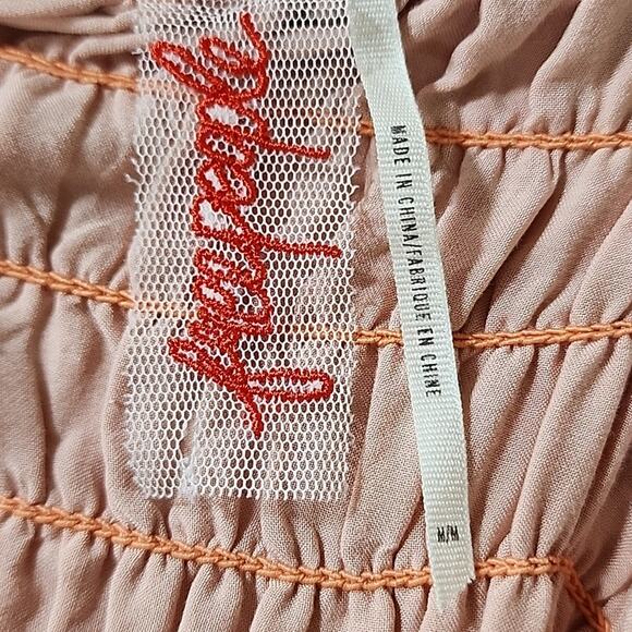 Free People Megs Smocked Brocade Damask Maxi Dress - Picture 3 of 6